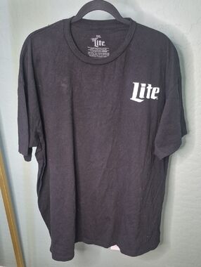 Men's Black 'Miller Lite' Sasquatch Tee